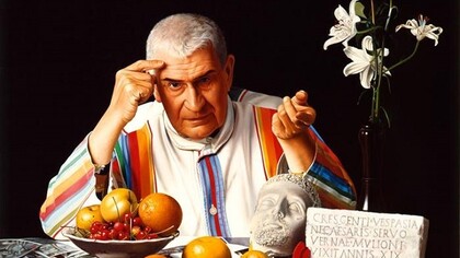Federico Zeri in un ritratto di Luciano Ventrone