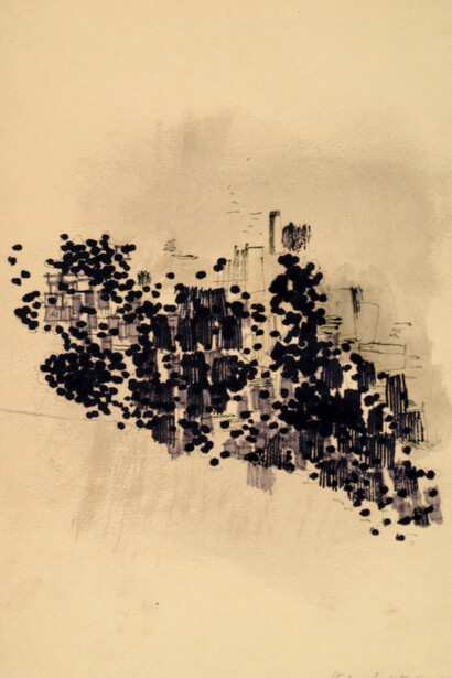 Rio de Janeiro, 1954, grafite e inchiostro su carta