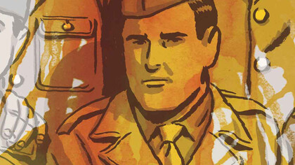 El rostro de Miguel Campos reflejado en el comic "Los surcos del azar" de Paco Roca