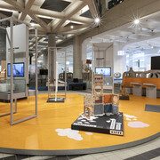 Innovation corner. Shaping the future. Ideas for the circular economy, exhibition view. Courtesy of Technisches Museum Wien
