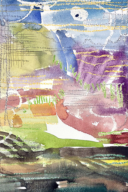 Sam Scott, Day's end (detail). Courtesy of William Havu Gallery