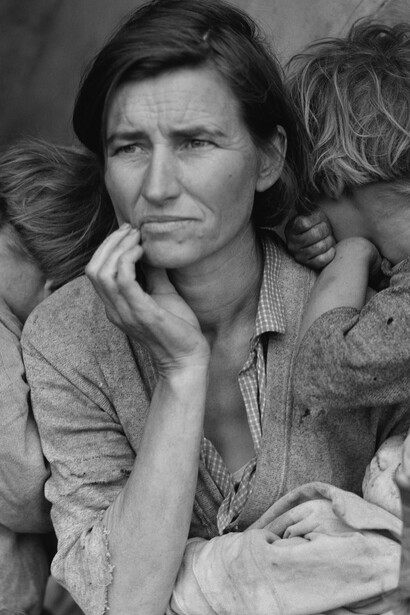 "Madre migrante", fotografía, Dorothea Lange, 1936
