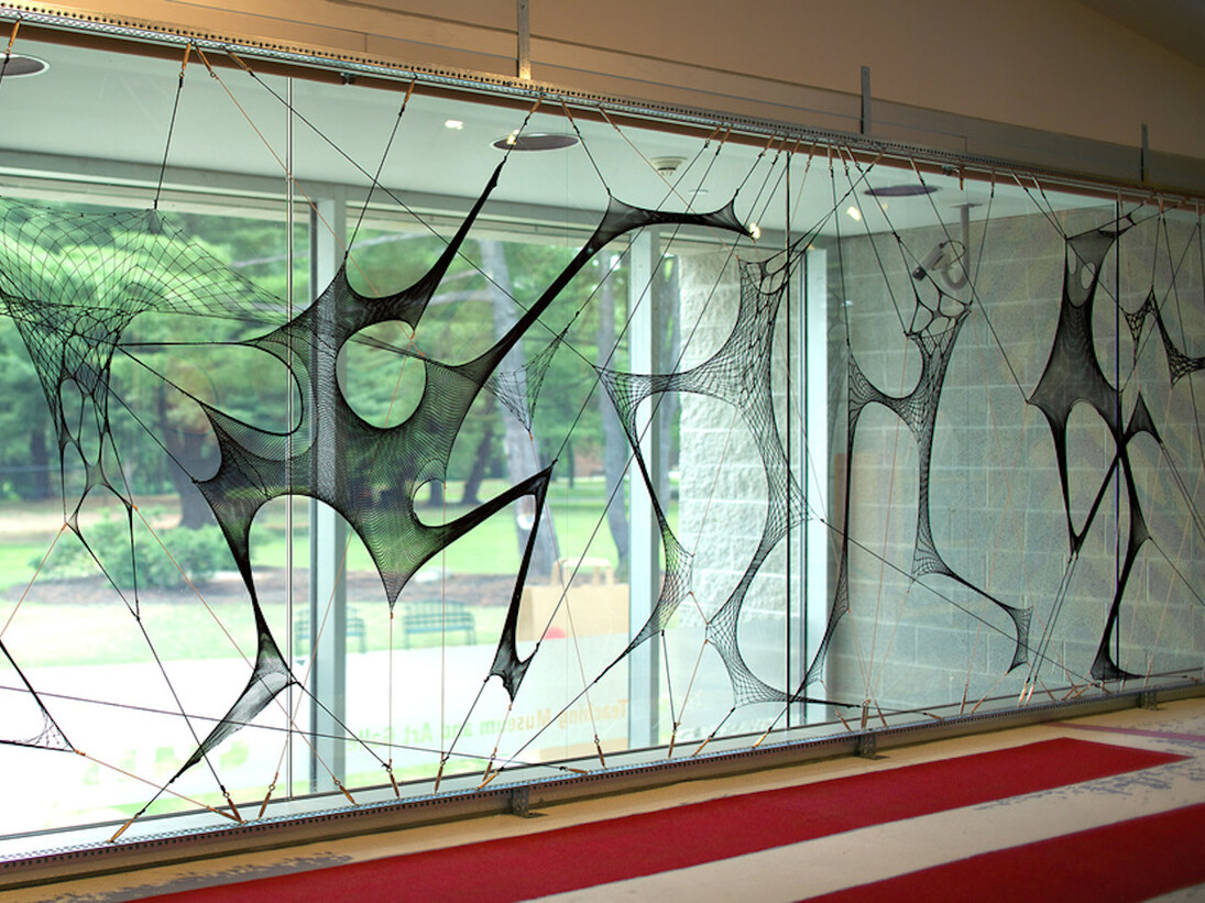 Liz Collins, Exhibition view. Courtesy of Tang Museum 