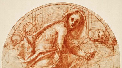 Obra denominada Santa Cecilia de Jacopo Pontormo