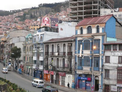 Il centro di La Paz, Bolivia, foto di Flavius Roversi