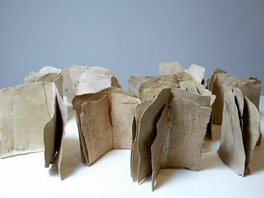 Sara Radstone, installation view of 'Mute' (2014) image © Philip Sayer, courtesy of Marsden Woo Gallery, London