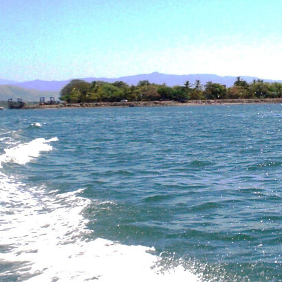 La punta de la lengüeta de tierra donde se asienta la ciudad de Puntarenas. Foto: Luko Hilje