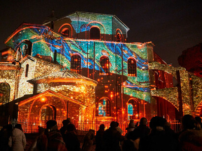 Videomapping in 3d sulla Basilica di San Vitale
