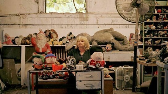 Joyce Pensato in her studio, credit Debora Mittelstaedt