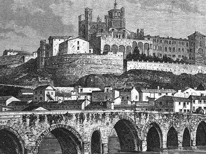 An 1886 black-and-white drawing titled France, Algérie et colonies, likely depicting the colonial dynamics between France and its territories in North Africa during the late 19th century