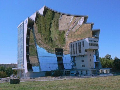Odeillo solar furnace is a research facility in Fort-Romeu-Odeillo-Via in the south of France