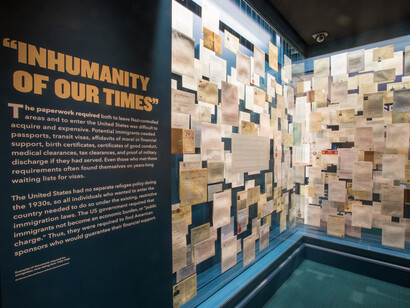 "Americans and the Holocaust" special exhibition (2018-2021), U.S. Holocaust Memorial Museum. 
