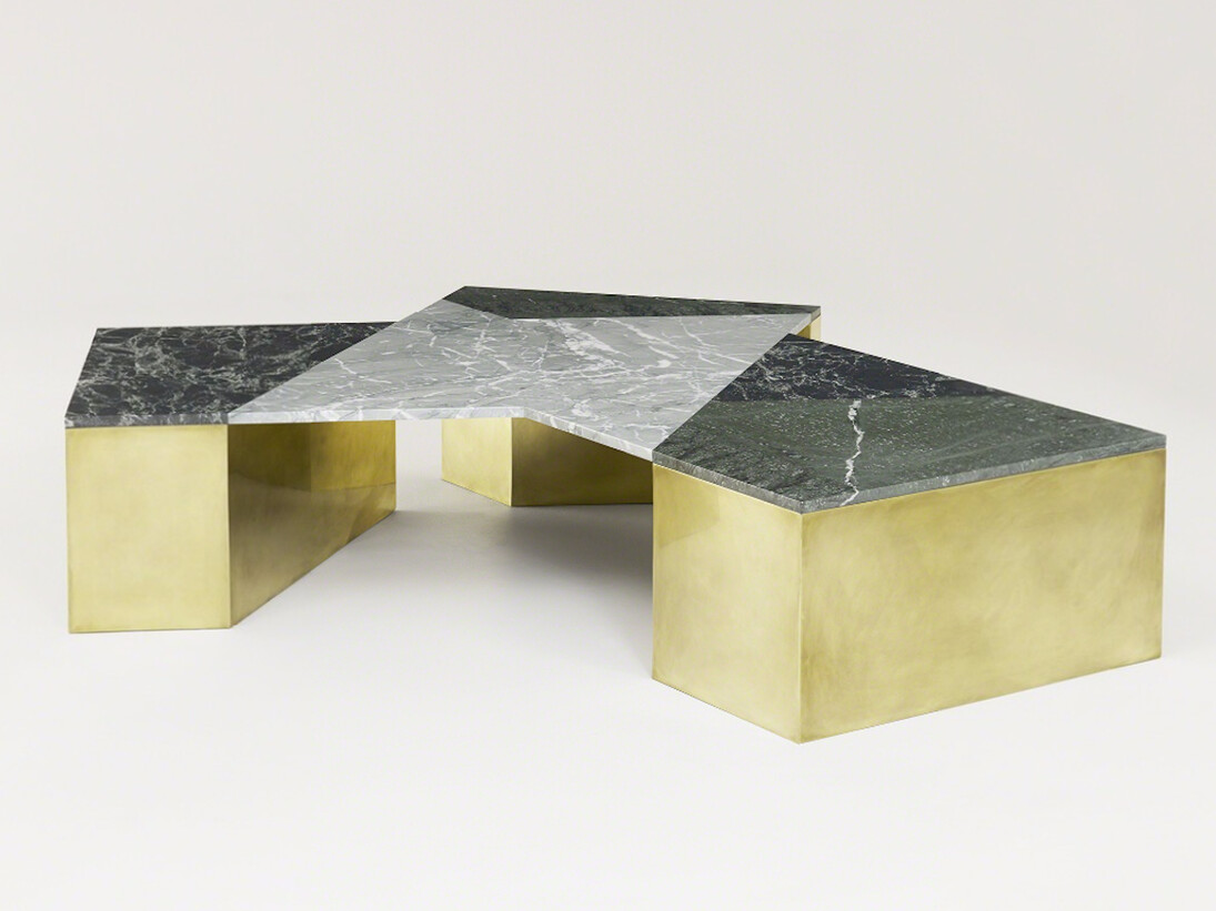 Brian Thoreen, Mixed Marble Coffee Table - Green, 2015. Courtesy of Patrick Parrish Gallery