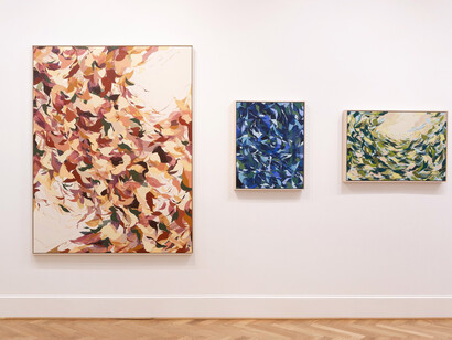 Evan Blackwell Helgeson, Perennial trace, exhibition view. Courtesy of Spalding Nix Fine Art