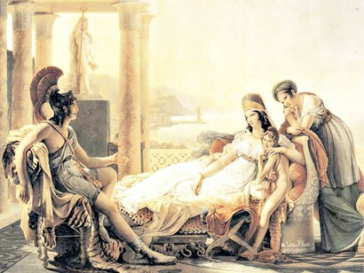 Le héros troyen Enée raconte à Didon la guerre de Troie, Guérin, 1815