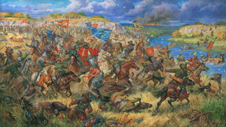 Batalla de las Aguas Azules entre los ejércitos del Gran Ducado de Lituania y la Horda de Oro, 1362