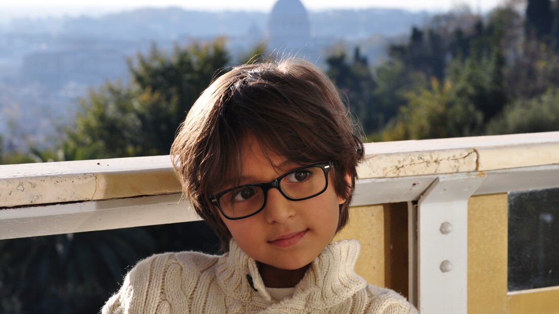 My beautiful brother Gabriel in front of St. Peter's Basilica, Rome, Italy