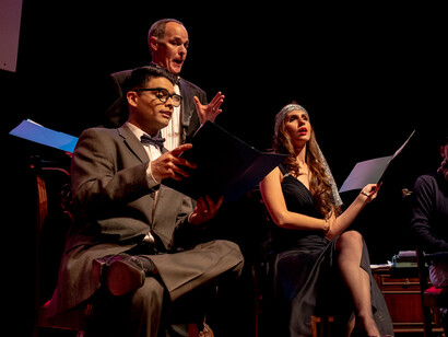 'Una fiesta salvaje de Boris Vian'  dirigida por Federico Pacanins (Fotografía de Ygnacio Narea)