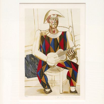 Pablo Picasso, Arlequin a la Guitare. Courtesy of Ro Gallery, New York