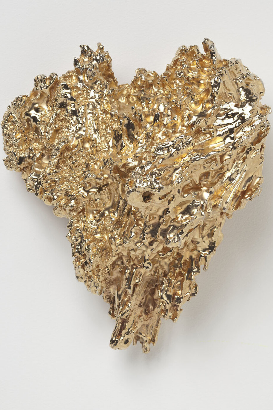 Liz Larner, Lux Interior (gold plated), 2010, Bronzo con patina d'oro, 27.9 x 21.6 x 15.2 cm, -1, Collezione Giancarlo e Danna Olgiati, Lugano
