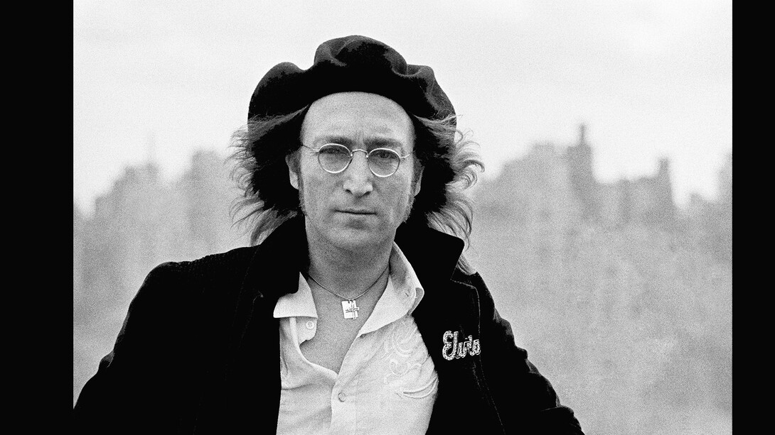 John Lennon, Rooftop of Dakota, 1975. Courtesy of ONO arte contemporanea ©Brian Hamill