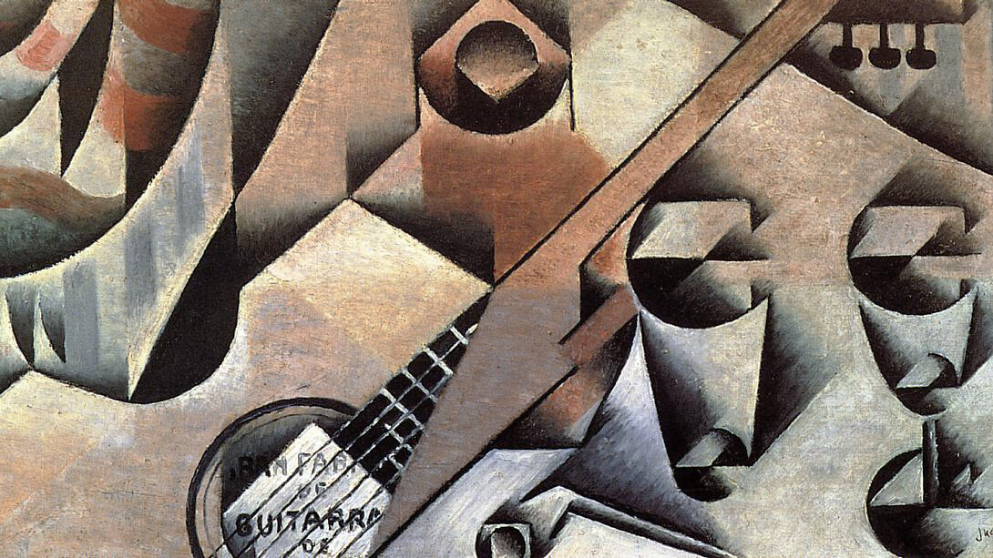 Juan Gris, Guitar and Glasses (Banjo and Glasses)