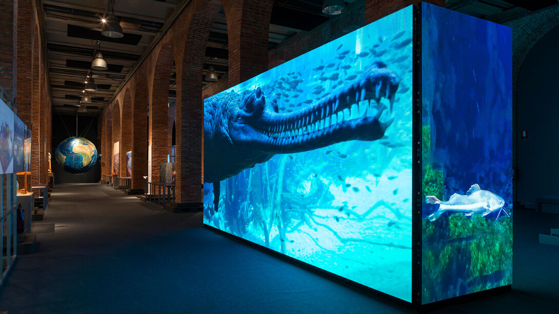 Somos agua, vista de la exposición, Fundación Canal, Madrid. Courtesy of Fundación Canal