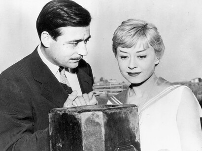 Giulietta Masina e François Périer
