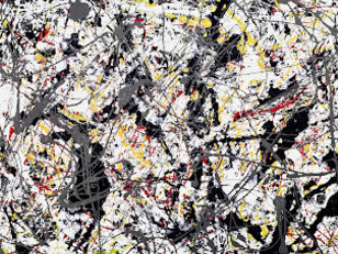 Painting, Silver over Black and White, Jackson Pollock (1948)