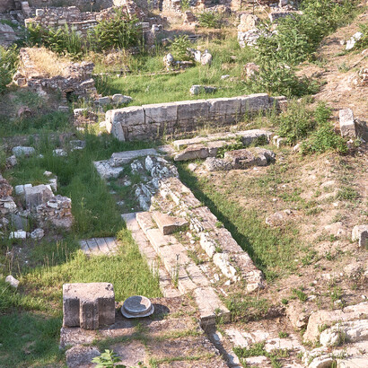 Ruinas de la «Stoa Poikile», que dio nombre a la escuela del estoicismo