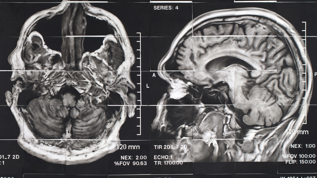 James Drake, The Anatomy of Drawing and Space (Brain Trash) –  from Chapter 6 (detail), 2012-2013, mixed media on paper. Courtesy of the artist. ©James Drake 2013.