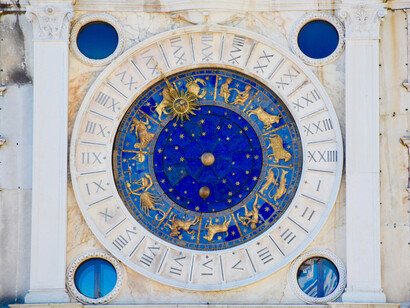 Torre del reloj de San Marco en Venecia, Italia