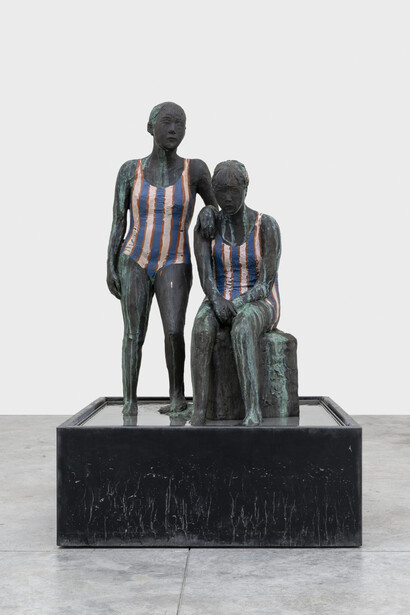 Claire Tabouret, Deux baigneuses, 2021. Collection museum Voorlinden. Photo by © Nicolas Brasseur