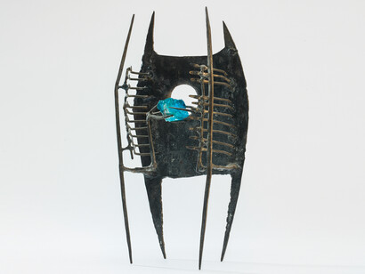 Lynn Chadwick, 70 Maquette II Inner Eye, 1952, Iron and Glass, Unique, 28cms high, Courtesy of Pangolin London