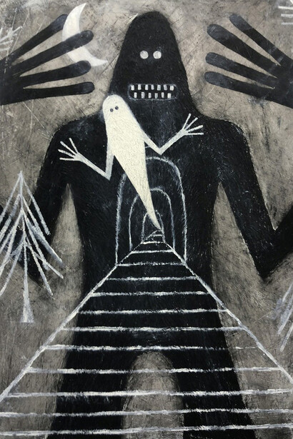 Night Train, Scott Daniel Ellison, 2018, 16×12