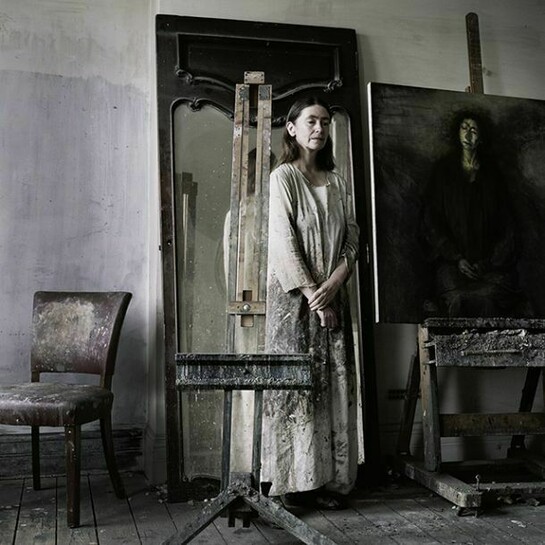 Nicholas Sinclair, Celia Paul, photographic print on paper, Photograph © Nicholas Sinclair