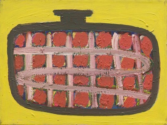 Frederick Hayes, RD #25, 2002, acrylic on canvas, 12 x 16 inches