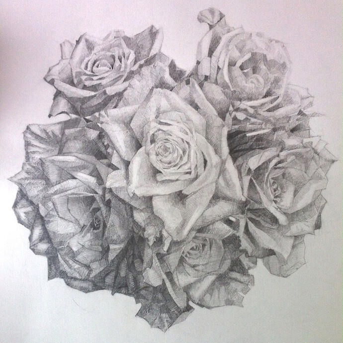 Kieran Crowley, Begging Your Pardon, graphite, 85 x 85cm, image for website
