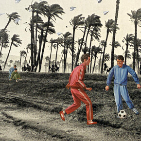 Maha Malluh, Tales in the wind, 2025. Courtesy of Galerie Krinzinger