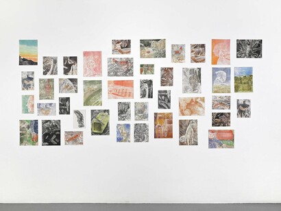 Agathe May, Par où le chemin ? (Where is the path?), exhibition view. Courtesy of Agathe May