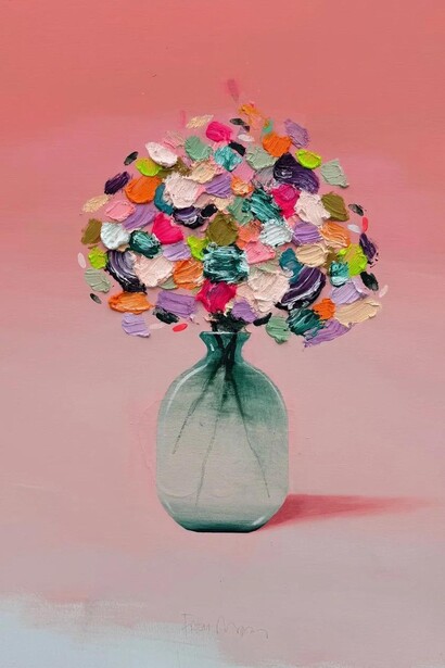 Fran Mora, Rosado (detail). Courtesy of Gormleys Fine Art