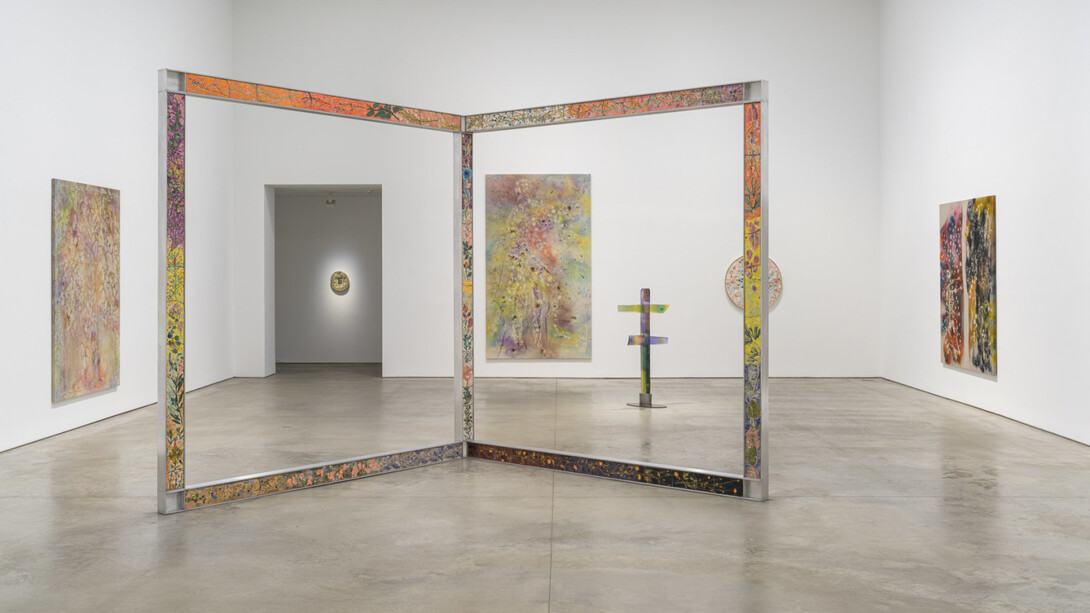Exhibition view: Sam Falls, 303 Gallery, New York, 2023. Photo by Justin Craun. Courtesy of 303 Gallery, NYC

