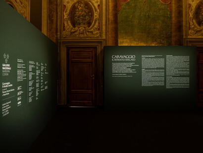 The portrait unveiled, exhibition view. Courtesy of the Gallerie 
Nazionali di Arte Antica 