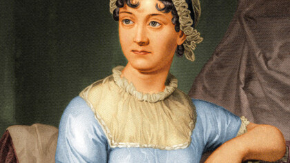 Retrato de Jane Austen basado en un dibujo realizado por su hermana