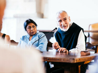 Brother David Steindl-Rast talking about spirituality
