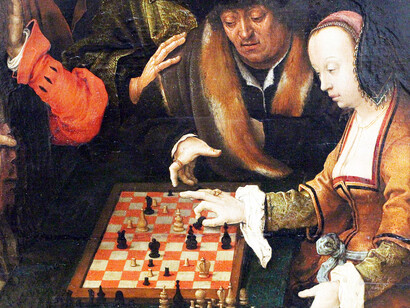 Luca di Leida. Partita a scacchi, 1518 ca.