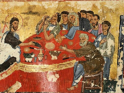Ultima Cena, pittore del XII secolo