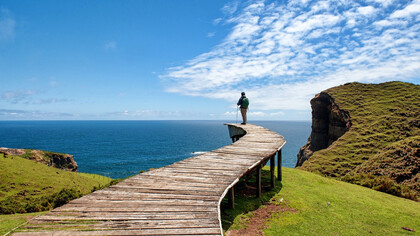 Muelle de las Almas en la Isla de Chiloé en Chile