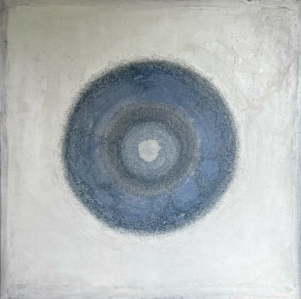 Laura Manuel, Untitled, Acrylic and Sand on Canvas 60 x 60"