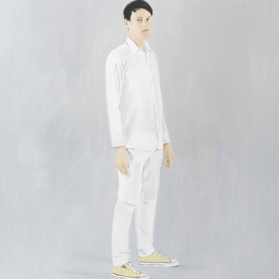 Alessandro Raho, Adham (detail), 2010, Oil on canvas, 264 x 189 cm, 104 x 74 3/8 ins © Alessandro Raho; Courtesy Alison Jacques Gallery, London; Photography Michael Brzezinski